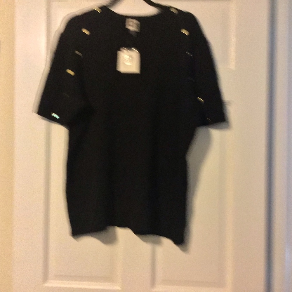 Anne Klein Black Knit Top